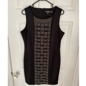 Karl Lagerfeld embellished black dress